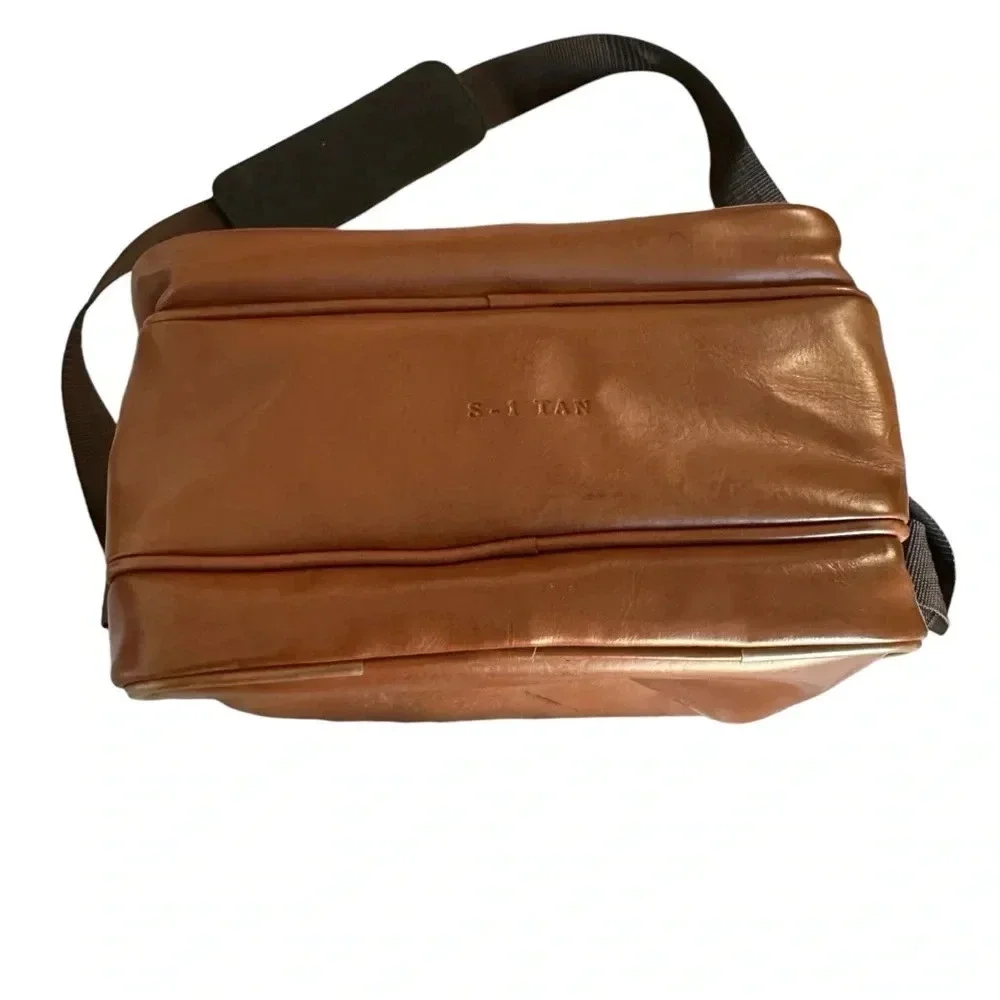 Vintage Coast Tan Brown Leather Camera Case 9